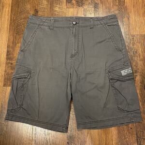 Union Bay Cargo Shorts Dark Gray Relaxed Fit Mens Size 36 Pockets Baggy